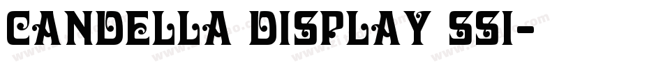 Candella Display SSi字体转换